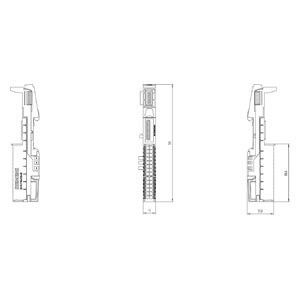 6ES7193-6BP20-0BA0 ET 200SP BaseUnit BU15-P16 A10 2B Steuergerät für industrielle Anwendungen