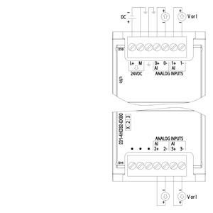 PLC 6ES7231-4HD32-0XB0 SM 1231 AI-Analog-Eingabemodul mit benutzerfreundlicher Schnittstelle