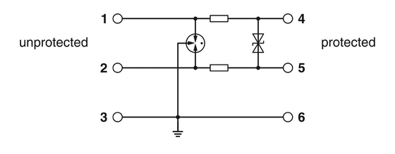 TTC-6-1X2-24DC-UT Überspannungsschutz 2 Pole 24V Gleichspannung Industrie-Schutzlösung