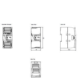 Erweiterte 6ES7231-4HF32-0XB0 Analog-Eingabemodule SM 1231 AI für industrielle Automatisierung
