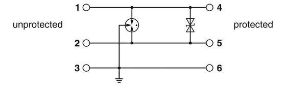 TTC-6-2-24DC-UT Überspannungsschutzgerät mit 24 V Gleichspannung und 2 Polschutz