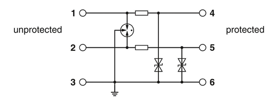 2 Pole 2906807 TTC-6-2XTVSD-12DC-PT Überspannungsschutz für 12 V Gleichspannung