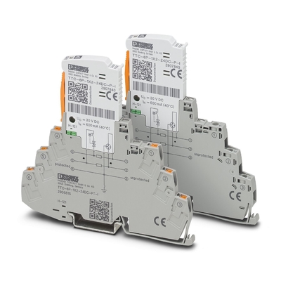 24V Gleichstrom-Zweipolarschutz TTC-6P-1X2-24DC-PT-I für industrielle Anwendungen