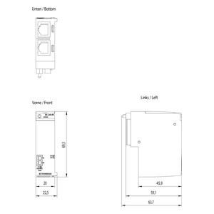 6ES7193-6AR00-0AA0 ET 200SP Busadapter RJ45 Host Bus Adapter für nahtlose Integration
