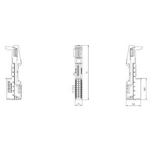 Siemens 6ES7193-6BP00-0BA1 ET 200SP BaseUnit BU15-P16 A0 2B/T Konzipiert für die Effizienz