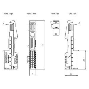 Siemens 6ES7193-6BP00-0DA0 ET 200SP BaseUnit BU15-P16 A0 2D/T für Automatisierungssysteme