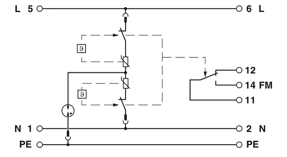 2 Pole 24 V AC/DC PLT-SEC-T3-24-FM-UT Phoenix-Kontakt-Schutzvorrichtungen des Typs 3 gegen Überspannungen