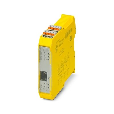 Schutzanwendungen mit PSR-M-EM7-SINCOS2-PI-Erweiterungsmodul und Kupplungsrelais