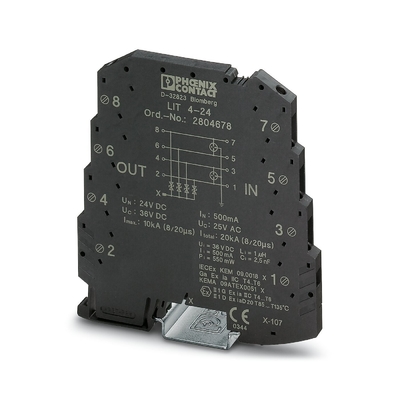 Phoenix Kontaktüberspannungsschutz 2804678 LIT 4-24 für 2 Pole und 24 V Gleichspannung
