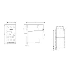 3RU6126-4FB1 Überlastrelais 34...40 A Größe S0 Klasse 10 für den Stand-Alone-Motor-Schutz
