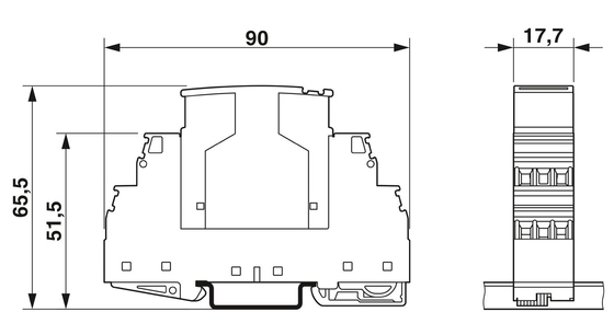 PT 3-PB-ST Phoenix Kontaktüberspannungsschutzstecker Stecker Nummer des Pols 1 Nennspannung 5 V Gleichspannung