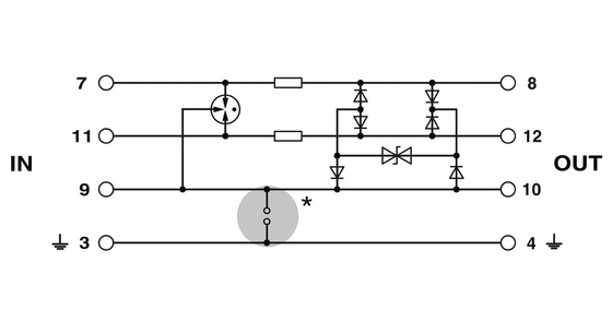 PT 3-PB-ST Phoenix Kontaktüberspannungsschutzstecker Stecker Nummer des Pols 1 Nennspannung 5 V Gleichspannung