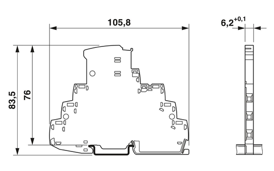 TTC-6-3-HF-M-12DC-PT-I Überspannungsschutz durch Phoenix Contact für 12 V Gleichspannung