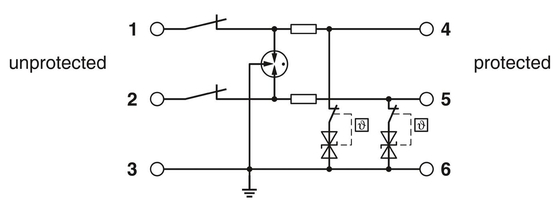TTC-6-3-HF-M-12DC-PT-I Überspannungsschutz durch Phoenix Contact für 12 V Gleichspannung