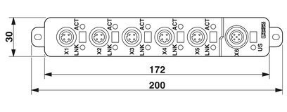 2700200 Phoenix Kontakt Industrial Ethernet Switch FL SWITCH 1605 M12 für Ihre Bedürfnisse