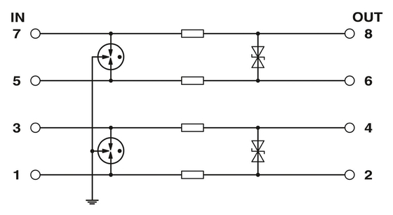 24 V Gleichspannung 2-Polar Überspannungsschutz 2804649 LIT LIT 4X1-24 von Phoenix Contact
