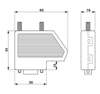 2799490 SUBCON-PLUS F2 Phoenix-Kontakt D-SUB-Busverbindung für industrielle Automatisierung
