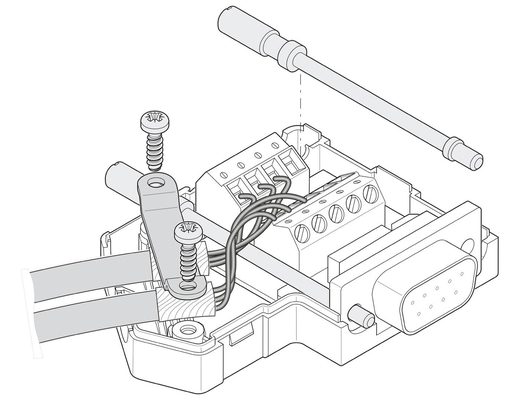 2799490 SUBCON-PLUS F2 Phoenix-Kontakt D-SUB-Busverbindung für industrielle Automatisierung