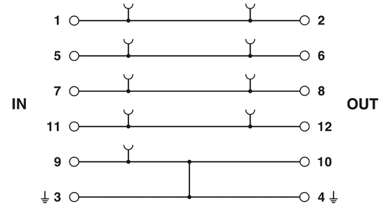1 Pole PT 4-EX I -BE Phoenix Kontaktüberspannungsschutzbasis für elektrische Systeme