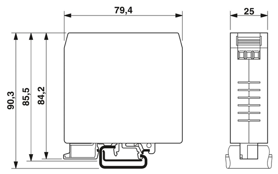 240 V Wechselstrom L-N 50 Hz 60 Hz Nennzentrumsfrequenz EMV-Filter für Phoenix-Kontakt NEF 1-3