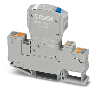 Phoenix-Kontakt TM1 6A F1 P Wärmemagnetische Vorrichtung Schaltkreisbrecher 50V Gleichstrom 5 Pole