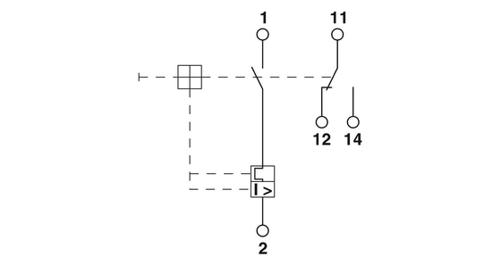Phoenix-Kontakt TM1 6A F1 P Wärmemagnetische Vorrichtung Schaltkreisbrecher 50V Gleichstrom 5 Pole