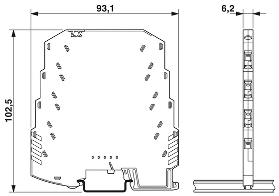 24V Gleichspannung 2 Pole Surge Protector für Phoenix Kontakt 2804649 LIT LIT 4X1-24
