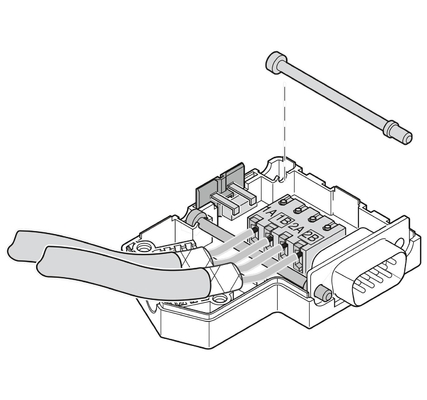 Professionelle SUBCON-PLUS-PROFIB 2744348 Phoenix Kontakt D-SUB Bus-Anschluss für Industrie