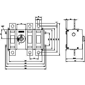 SENTRON 3KD bis 1600 A Grundgeräte Trennschalter mit SPS 3KD4230-0PE20-0