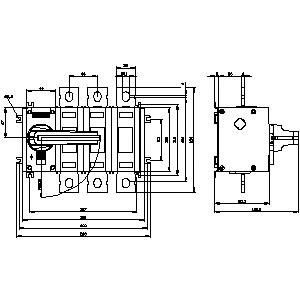 SENTRON 3KD bis zu 1600 A PLC 3KD4232-0PE10-0 Grundgeräte Schachtschalter Trennschalter