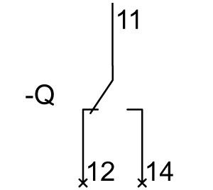 PLC 3KD9003-2 Zubehör für 3KD0 Größe 01/02 Hilfsschalter 1NO 1NC ohne Kabel