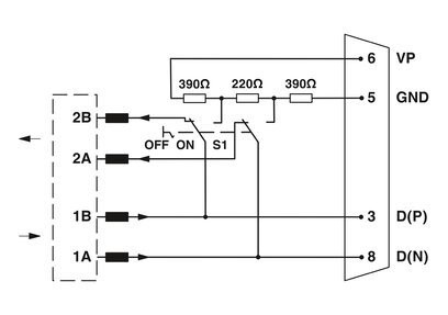2313685 Phoenix Contact Industrie-Ersatzteile Schnittstellenwandler SUBCON-PLUS-PROFIB/90/PG/IDC