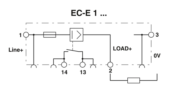 1 Pole Electronic Circuit Breaker EC-E1 4A für Phoenix-Kontakt-elektrische Geräte