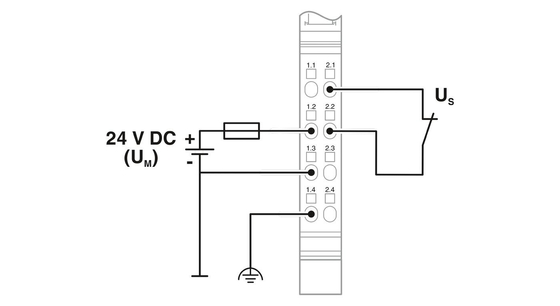 2861331 IB IL 24 PWR IN-PAC Phoenix Kontaktstrommodul mit IP20-Schutzniveau