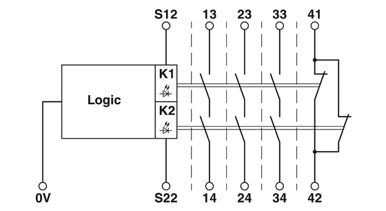 PSR-SCP-24DC/URML4/3X1/1X2/B Phoenix-Kontaktverlängerungsmodul mit Spannungsrelaistheorie