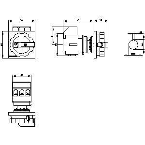 PLC 3LD2154-0TK53 Grundausrüstung für den Trennschalter für Industrieautomationssysteme