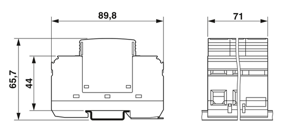 230V Wechselstrom 4-Polar Überspannungsschutz für VAL-MS 230IT/3 1-FM Industrial von Phoenix Contact