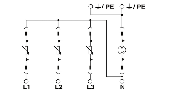 230V Wechselstrom 4-Polar Überspannungsschutz für VAL-MS 230IT/3 1-FM Industrial von Phoenix Contact