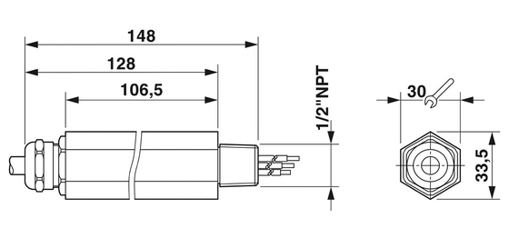 24 V Gleichspannungsüberspannungsschutz für 1/2 &quot;Phoenix-Kontakt S-PT-1X2-24DC-1/2