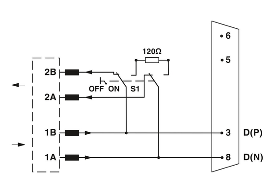 Phoenix Contact SUBCON-PLUS-ARCNET/AX/SC038 D-SUB-Busverbindung für industrielle Netzwerke