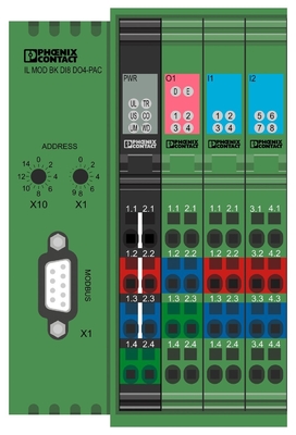 Phoenix-Kontaktbus-Kopplung IL MOD BK DI8 DO4-PAC geeignet für Kundenanforderungen