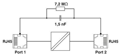 2313915 Phoenix Kontakt Industrieautomation Ersatzteile Modem FL ISOLATOR 1000-RJ/RJ 22,5*99*92mm