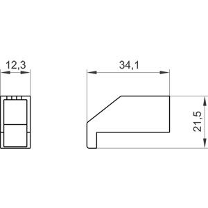 PLC 3LD9201-2A Endgeräteabdeckung Dauerhafter 1-Polar-Schutz für 3LD20-Endgeräte