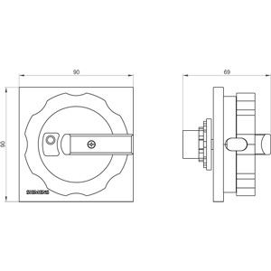 PLC 3LD9284-3D Drehvorrichtung in Rot/Gelb für eine reibungslose und genaue Positionierung