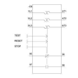 Theoretische Spannungsrelais 3RU6126-4CB0 für den Motorschutz Größe S0 Klasse 10 34...40 A