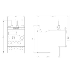 Spannungsrelais Siemens 3RU6126-4CB0 34...40 Größe S0 Klasse 10 für den Motorenschutz