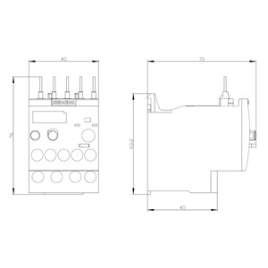 Versiegeltes Siemens 3RU6116-0EB0 Überlastrelais 11 16 A Größe S00 Klasse 10 für den Motorschutz