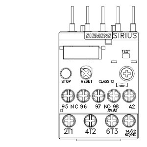 Versiegeltes Siemens 3RU6116-0EB0 Überlastrelais 11 16 A Größe S00 Klasse 10 für den Motorschutz