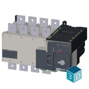 Siemens 3KC8446-0EA22-0GA3 3KC ATSE 4-polige RTSE/ATSE 630A Übertragungsschalteinrichtung