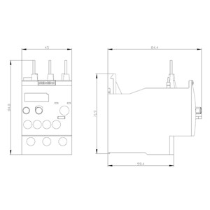 PROTECTIVE Siemens 3RU6126-4CB0 Überlastrelais 34...40 A Größe S0 Klasse 10 für Kontaktlast